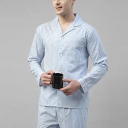 Hancock Multi Pure Cotton Regular Fit Night Suit-image-3