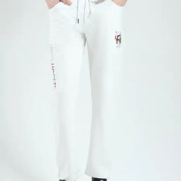 Monte Carlo White Regular Fit Trackpants-image-69