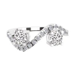 Sparkles Lab Grown Diamond 14k (585) White Gold Ring for Women-picture-39