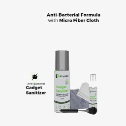 UltraProlink UM1027 Universal Screen Cleaning & Sanitizer Kit,200ml+20ml+2 Micro fibre Cloths+Brush image 3