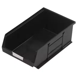 RS PRO PP Storage Bin, 132mm x 205mm, Black Model No 9096918-image-82