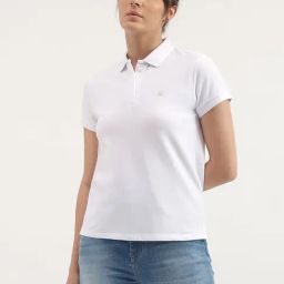 United Colors of Benetton White Polo T-Shirt-image-74
