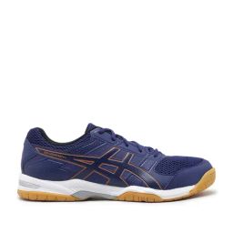 Asics Men's GEL-COURTMOV+ Dive Blue & Bright Orange Indoor Court Shoes-27