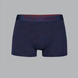 Van Heusen Regular Fit Superior Comfort Soft Touch Textured Trunks - Navy With Red image 4