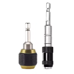 Amici Tools Self-Locking Drill Bit Holder with Angle Adapter 6.35 mm (1/4 inch) Head 0-20° Angle Chromium Vanadium Steel, 0123FXB9U9X-41