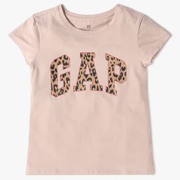 GAP Girls Brand Logo Printed Cap Sleeves T-shirt-image-48
