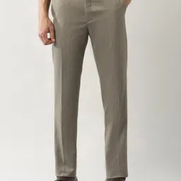 Arrow Brown Regular Fit Trousers-image-9