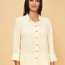 Honey by Pantaloons Lime Yellow Comfort Fit Shirt-image-64