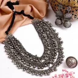 Teejh Pitara Collection Ryka Oxidized Jewellery Set-picture-20