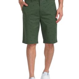 ColorPlus Green Contemporary Fit Printed Shorts-image-109