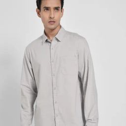 Sf Jeans By Pantaloons Grey Cotton Slim Fit Shirt-picture-25
