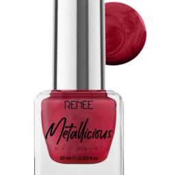RENEE Metallicious Nail Paint Christmas Red - 10 ml-3
