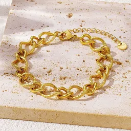 MYKI Gold-Plated Stainless Steel Wraparound Bracelet-11