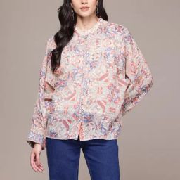 Aarke Ritu Kumar Ecru Inizio Shirt With Camisole-image-6