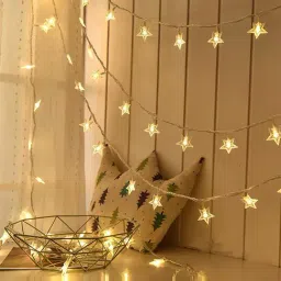 Xergy White Plastic Star String Fairy 14 Led Decoration Lights-picture-39
