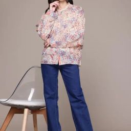 Aarke Ritu Kumar Ecru Inizio Shirt With Camisole image 4