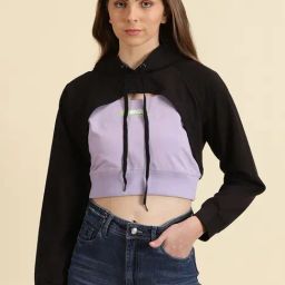 SHOWOFF Black Cotton Regular Fit Hoodie-image-74