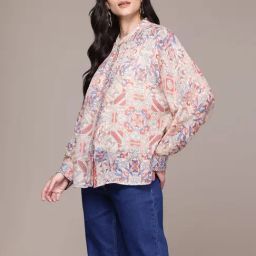 Aarke Ritu Kumar Ecru Inizio Shirt With Camisole image 3