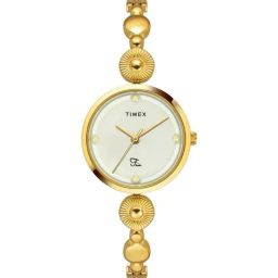 Timex Fria Women Off White Round Analog Watch - TWEL18200-44