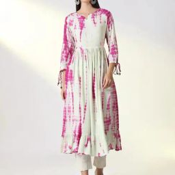 Showoff Off White Cotton Regular Fit Printed Kurta-picture-46