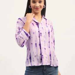 MADAME Purple Printed Top-picture-38