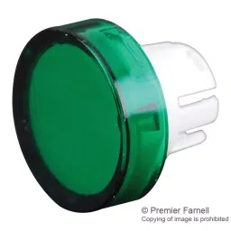 EAO ROUND LENS, GREEN, PLASTIC, 51-933.5-38