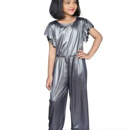 Zip Zap Zoop Girls Silver Regular Fit Shimmer Jumpsuit-image-31