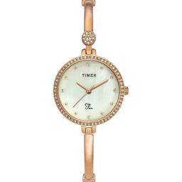 Timex Fria Women Off White Round Analog Watch - TWEL18402-12