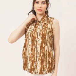 Moomaya Brown Tie - Dye Shirt-image-105