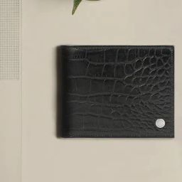 Hidesign Ecom Black Casual Leather Bi-Fold Wallet for Men-picture-20