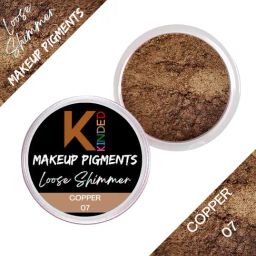 KINDED Loose Shimmer Makeup Pigments Powder Eyeshadow Highlighter 07 Copper - 3 gm-10