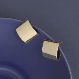 Sohi Minimal Square Golden Stud Earrings for Women & Girls-image-89