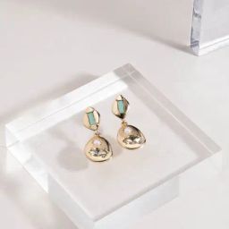 Accessorize London Gem Set Short Drop Earrings for Women-image-41