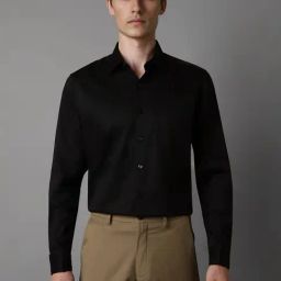 Louis Philippe Black Cotton Slim Fit Shirt-picture-27