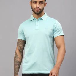Vector X Light Blue Regular Fit Plain Sports T-Shirt-image-44