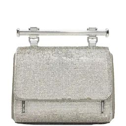 ALDO Silver Embellished Small Handbag-image-9