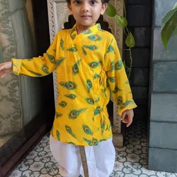 Tura Turi Boys Printed Pure Cotton Kurta Sets-56