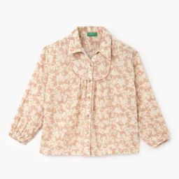 United Colors of Benetton Kids Beige Printed Full Sleeves Top-image-42