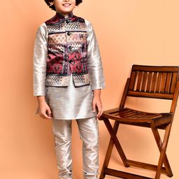 PRINTCULTR Boys Regular Kurta with Churidar-36