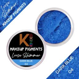 KINDED Loose Shimmer Makeup Pigments Powder Eyeshadow Highlighter 04 Dark Blue - 3 gm-7