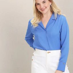 U.S. Polo Assn. Blue Regular Fit Shirt-image-76