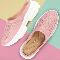 Fausto Women's Pink Mule Shoes-image-52