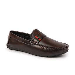 FAUSTO Men Brown PU Lightweight Loafers-image-79