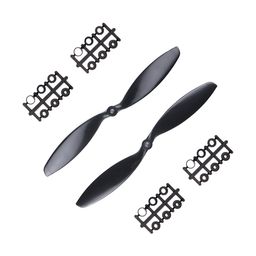 Pro-Range Propellers 1038(10X3.8) ABS Black 1CW+1CCW-1pair image 1
