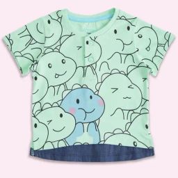 Pantaloons Baby Green Cotton Printed T-Shirt-image-41