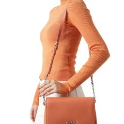 Calvin Klein Brown Re-Lock Medium Cross Body Bag-image-10