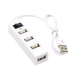 Sii Hi Speed 4 USB 2.0 Port Hub Compatible with Android/Windows/Mac OS Devices (White) image 2