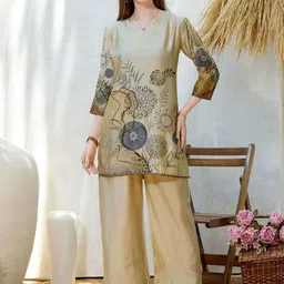 NIGHT FLOSS Printed Tunic & Trouser Co-Ord Set-picture-0