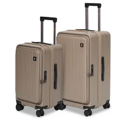 SWISS MILITARY Jade Hard Unisex Set Of 2 Peach Suitcase Trolley Bags-47