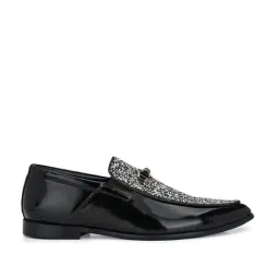 Hitz Luxure Men's Black Casual Loafers-picture-2